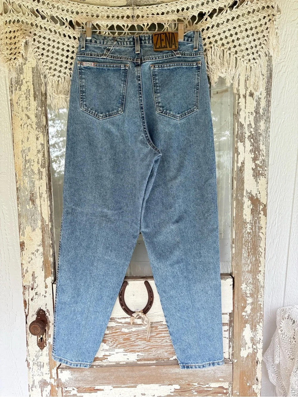 Zena Vintage Light Blue Denim Jeans 13